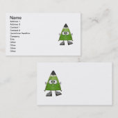 Carte De Visite Candy Corn Frankenstein Halloween (Devant / Derrière)