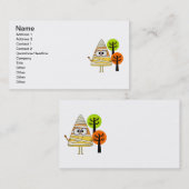 Carte De Visite Candy Corn maman Halloween (Devant / Derrière)