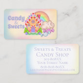 Carte De Visite Candy Land Sweets and Traitements Candy Shop (Devant / Derrière)