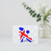 Carte De Visite Caniche britannique (Debout devant)