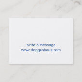 Carte De Visite Caniche britannique (Dos)