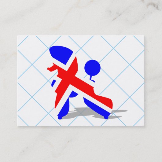 Carte De Visite Caniche britannique (Devant)