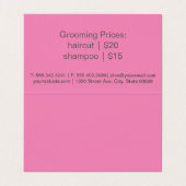 Carte De Visite Caniche | Chien Groomer (décalage) (Intérieur déplié)