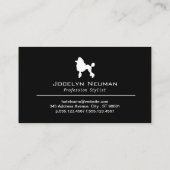 Carte De Visite Caniche | Ciseaux salons | Os Doggie (Dos)