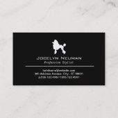 Carte De Visite Caniche | Grooming (cadre) (Dos)