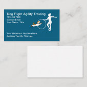 Carte De Visite Canine Agility Chien Services d'entraînement (Devant / Derrière)