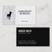 Carte De Visite Canine Dog Training Obedient School (Devant / Derrière)