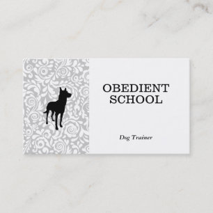 Carte De Visite Canine Dog Training Obedient School