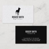 Carte De Visite Canine | Entraînement des chiens (élite) (Devant / Derrière)