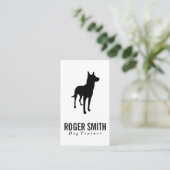 Carte De Visite Canine | Entraînement des chiens (élite) (Debout devant)