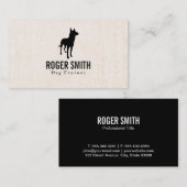 Carte De Visite Canine | Entraînement des chiens | Texture (Devant / Derrière)