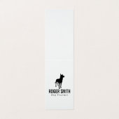 Carte De Visite Canine | Formation des chiens (Extérieur déplié)