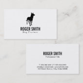 Carte De Visite Canine | Formation des chiens (Devant / Derrière)