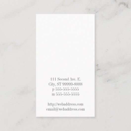 Carte De Visite Cannette (Dos)