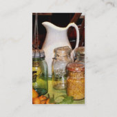 Carte De Visite Canning Jar Avec Du Corn (Dos)