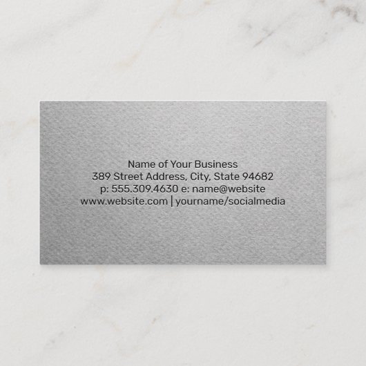 Carte De Visite Cannister | Icône Camera Shutter (Dos)