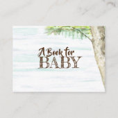 Carte De Visite Canoe Adventure Book for Baby shower Insertion (Dos)