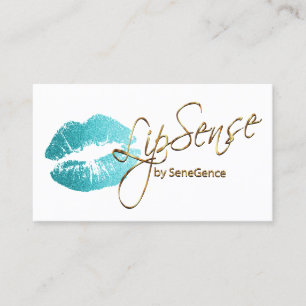 Carte De Visite Canon à lèvre Turquoise