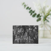 Carte De Visite Canopée de bois 02 BW (Debout devant)