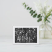 Carte De Visite Canopée de forêt 02 NB (Bordé) (Debout devant)