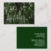 Carte De Visite Canopée forestière 02 (Devant / Derrière)