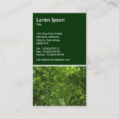 Carte De Visite Canopée forestière - Vert foncé (Dos)
