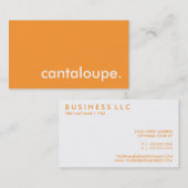 Carte De Visite cantaloupe. (Devant / Derrière)