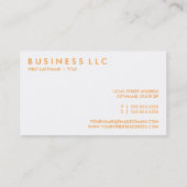 Carte De Visite cantaloupe. (Dos)