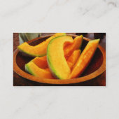 Carte De Visite Cantaloupe de tranches (Dos)