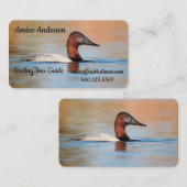 Carte De Visite Canvasback canard (Devant / Derrière)