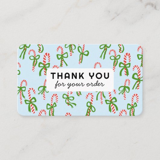 Carte De Visite Canycanes Client Commande Merci QR Code Social (Devant)