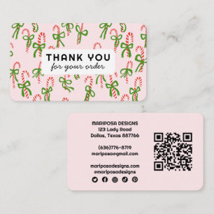 Carte De Visite Canycanes Client Commande Merci QR Code Social
