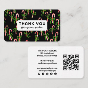 Carte De Visite Canycanes Client Commande Merci QR Code Social