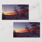 Carte De Visite Canyon de Bryce (Devant / Derrière)