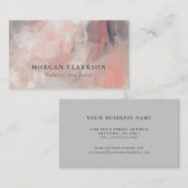 Carte De Visite Canyon Moderne Abstrait Brush Strokes (Devant / Derrière)