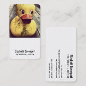 Carte De Visite Caoutchouc jaune recouvert de bleu (Devant / Derrière)