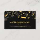 Carte De Visite Cap de graduation noir pour école de croissance (Devant)
