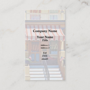 Carte De Visite Cape May NJ - Porche avec chaise en osier