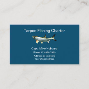 Carte De Visite Capitaine de bateau de pêche au tarpon