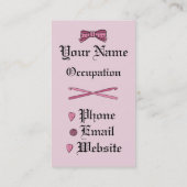 Carte De Visite Capitaine Hook Skull et crochets de crochet (dos (Dos)