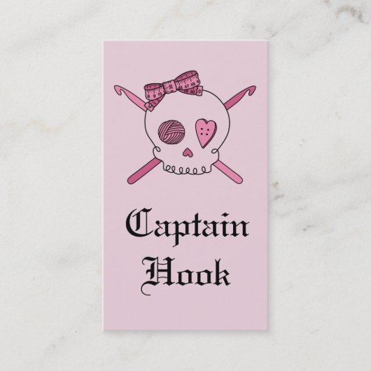 Carte De Visite Capitaine Hook Skull et crochets de crochet (dos (Devant)