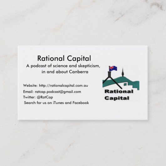 Carte de visite capital rationnel (Devant)