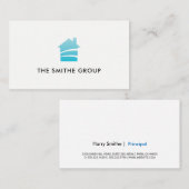 Carte De Visite Capital-risque | Entreprise | Logo de la maison (Devant / Derrière)