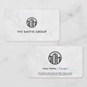 Carte De Visite Capital-risque | Entreprise | Marbre (Devant / Derrière)