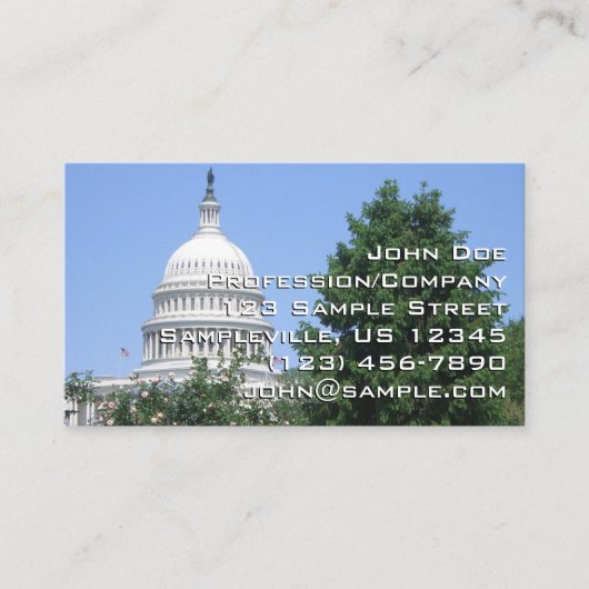 Carte De Visite Capitol du parc Bartholdi (Devant)