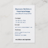 Carte De Visite Capot de Mt peint, hypothèque… (Dos)