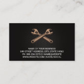 Carte De Visite Capot de voiture d'ouverture mécanique (Dos)