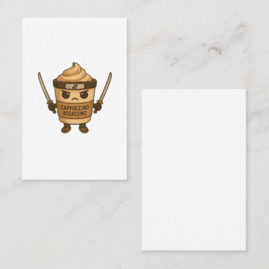 Carte De Visite Cappuccino Assassino (Devant / Derrière)
