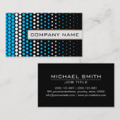 Carte De Visite Capri et White Polka Dot Professional (Devant / Derrière)