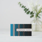 Carte De Visite Capri et White Polka Dot Professional (Debout devant)